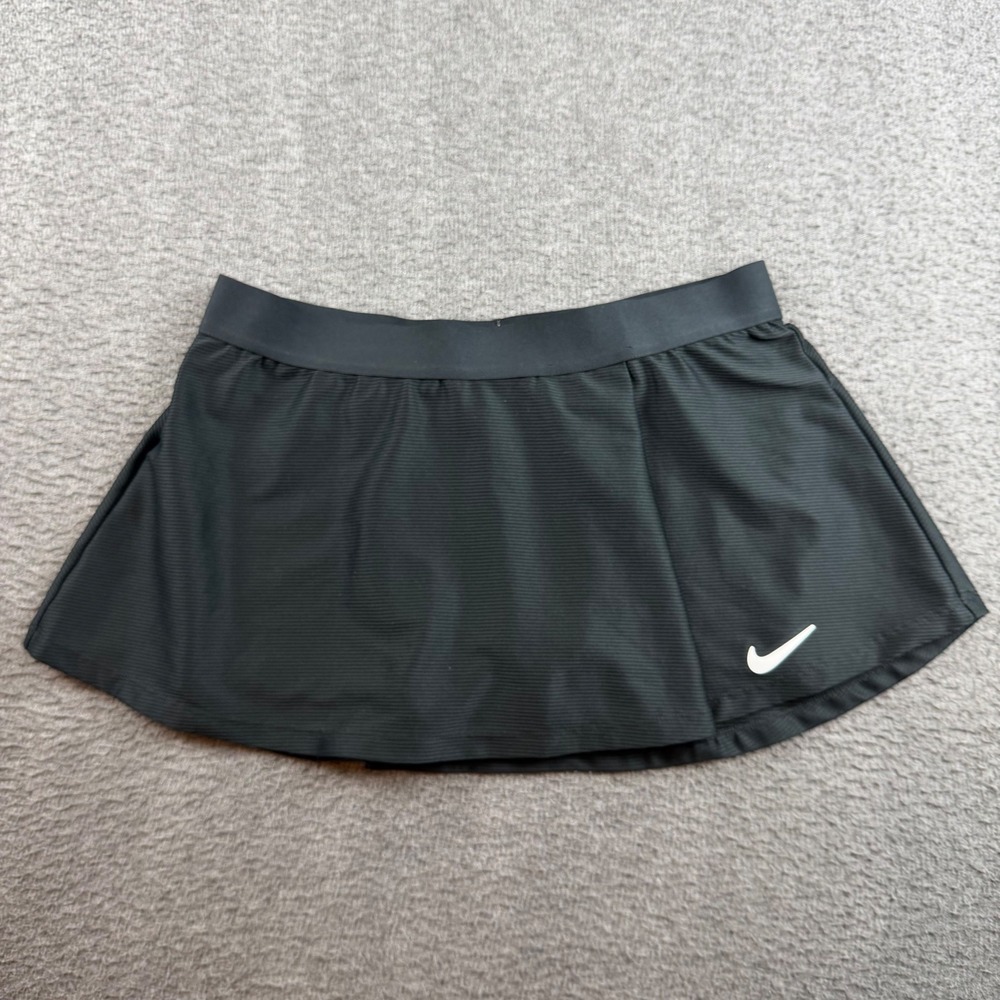 Nike Court Victory Tennis Skirt Women's Large Black Dri-FIT Skort CV7575-010‎